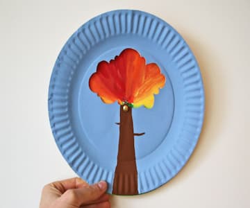 Changing Autumn Tree Plate