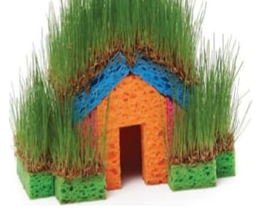 Mini Grass Houses for Kids