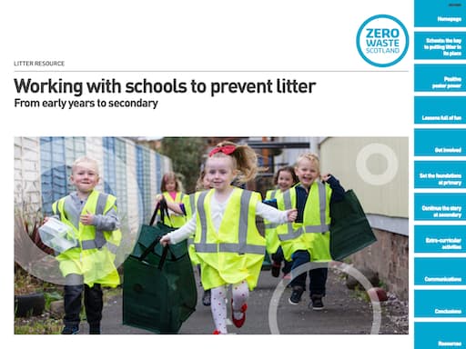 Working With Schools to Prevent Litter